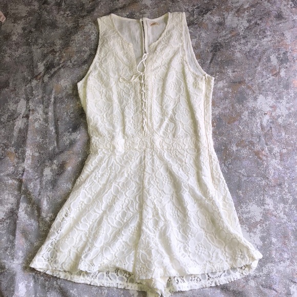 Hollister Other - Hollister White Lace Romper, Size S